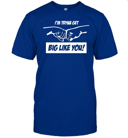 Dr. Mike Israetel Wearing I'm Tryna Get Big Like You Tee Shirt