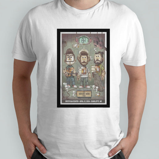 AJR Tour in Charlotte NC Apr 10 2024 Poster Shirts