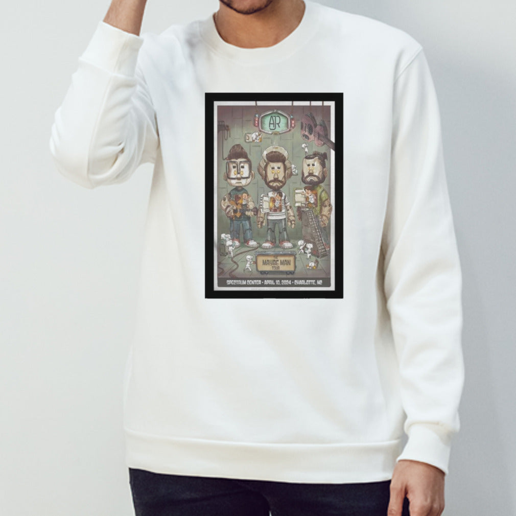 AJR Tour in Charlotte NC Apr 10 2024 Poster Shirts