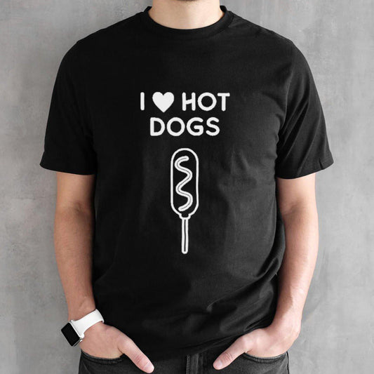 Aaron Reynolds I Heart Hot Dogs shirt