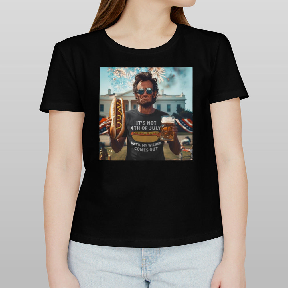 Abraham Lincoln Hotdog Itâ€™s Not 4th Of July 2024 shirt