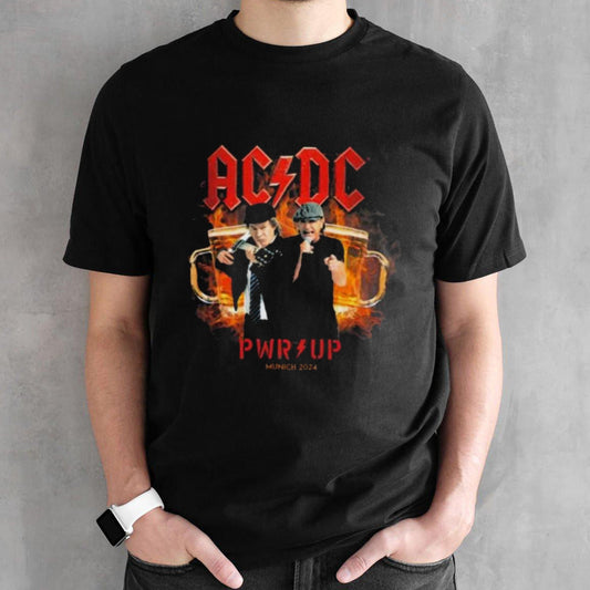 Angus Young And Brian Johnson AC DC Pwr Up Munich Tour 2024 shirt
