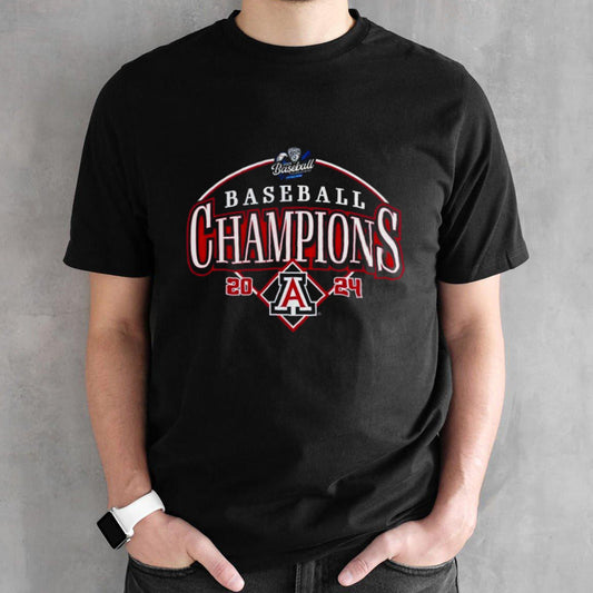 Arizona Wildcats 2024 Pac-12 Baseball Conference Tournament Champions Curveball Break T-shirt