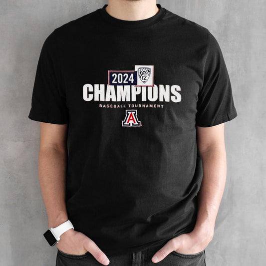 Arizona Wildcats 2024 Pac-12 Baseball Conference Tournament Champions Locker Room shirt
