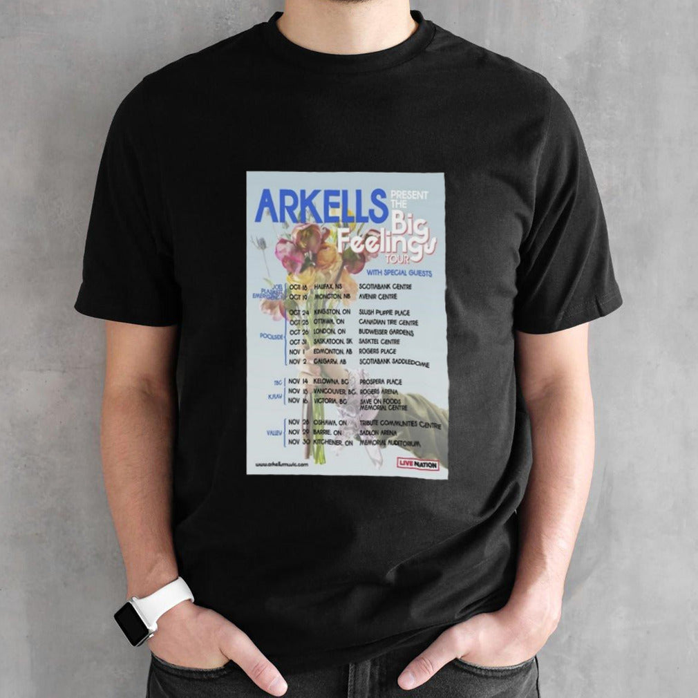 Arkells Big Feelings Tour 2024 T-shirts