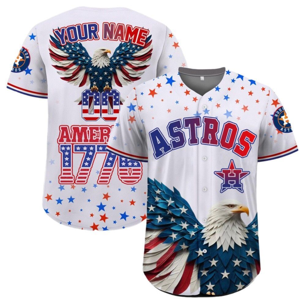 Astros Independence Day Baseball Jersey 2025 - Grishko.com