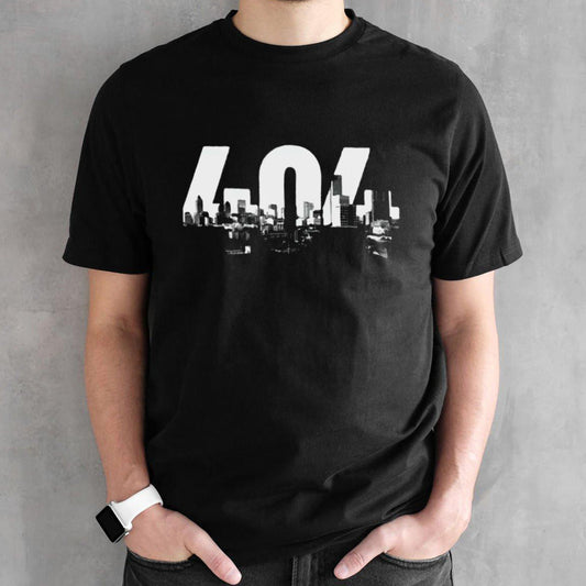 Atlanta 404 Area Code Skyline Atl Georgia Vintage Shirt