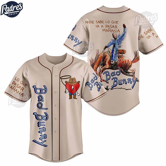 Bad Bunny Nadie Sabe Baseball Jersey - Padres Jersey Oasis: Elevate Your Baseball Style Game
