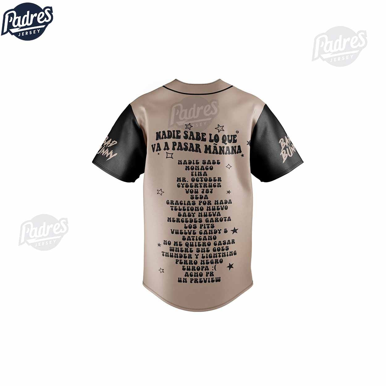 Bad Bunny Nadie Sabe Lo Que Va A Pasar Manana Baseball Jersey - Padres Jersey Oasis: Elevate Your Baseball Style Game
