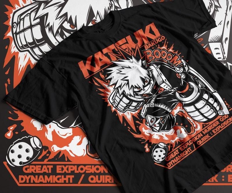 Bakugo Shirt, Bakugo Katsuki My Hero Academia Shirt, Bakugou Anime Shirt Menswear Top_1 Sweatshirt, Hoodie, Comfort Colors