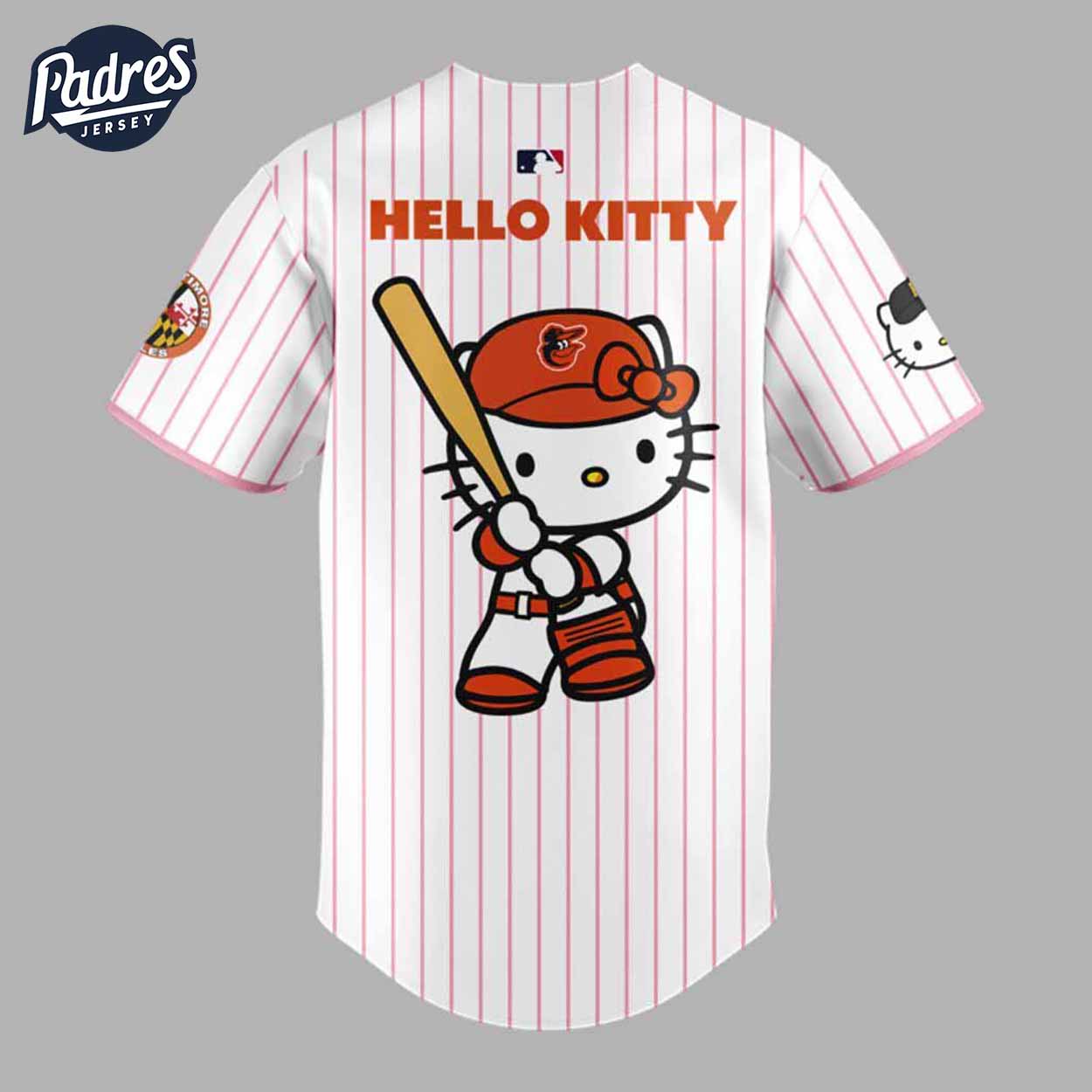 Baltimore Orioles x Hello Kitty Baseball Jersey Style - Padres Jersey Oasis: Elevate Your Baseball Style Game