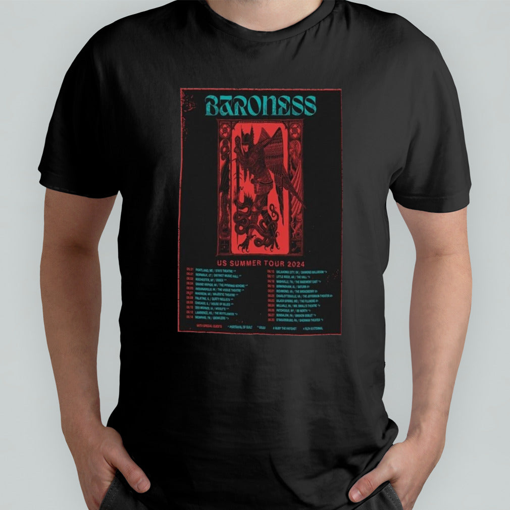 Baroness Summer US Tour 2024 Poster Shirt