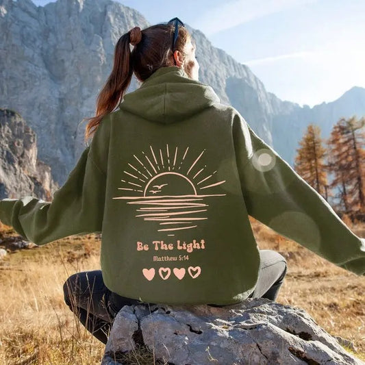 Be The Light Matthew 5 14 Hoodie, Christian Hoodies, Aesthetic Hoody Christian Gift Bible Verse Sweater Trendy Religious Hoodi Jesus Apparel  T-shirt, sweater and Hoodie
