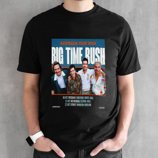 Big Time Rush Australia Tour 2024 Schedule List Date shirt