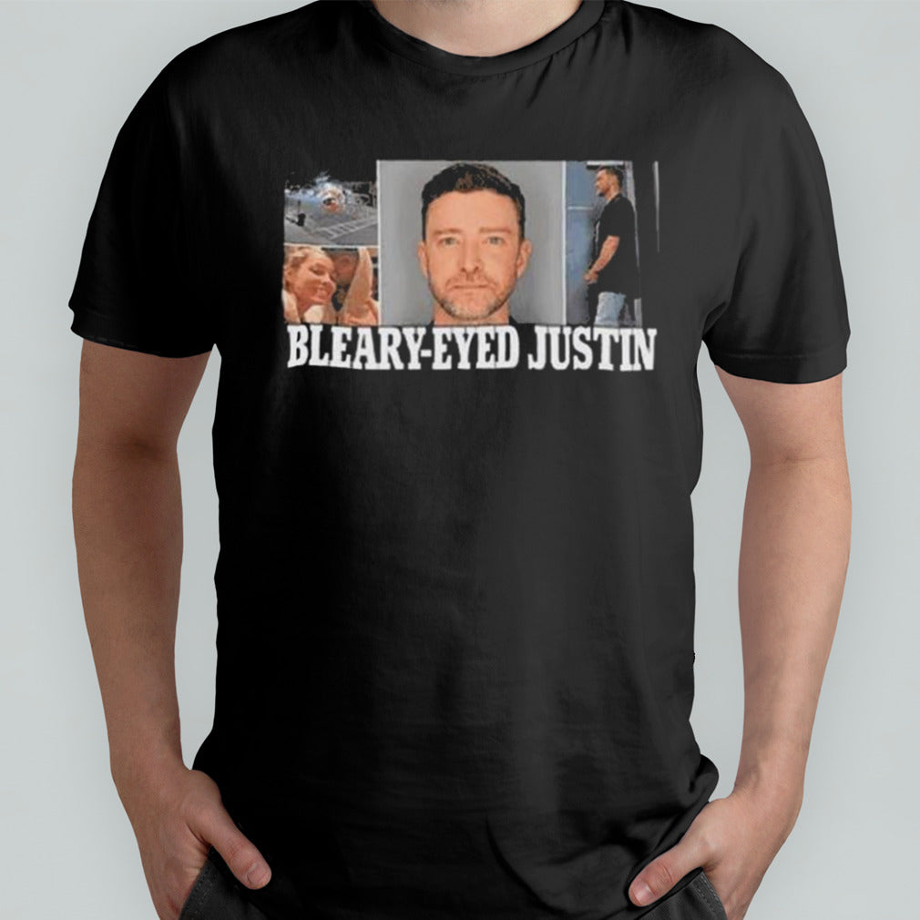 Bleary-Eyed Justin Timberlake Mugshot shirt