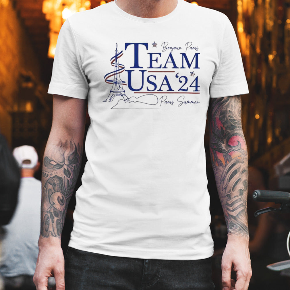 Bonjour Paris Team USA 2024 T-shirt
