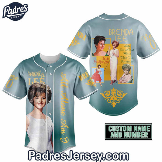 Brenda Lee Baseball Jersey Outfit - Custom Name - Padres Jersey Oasis: Elevate Your Baseball Style Game