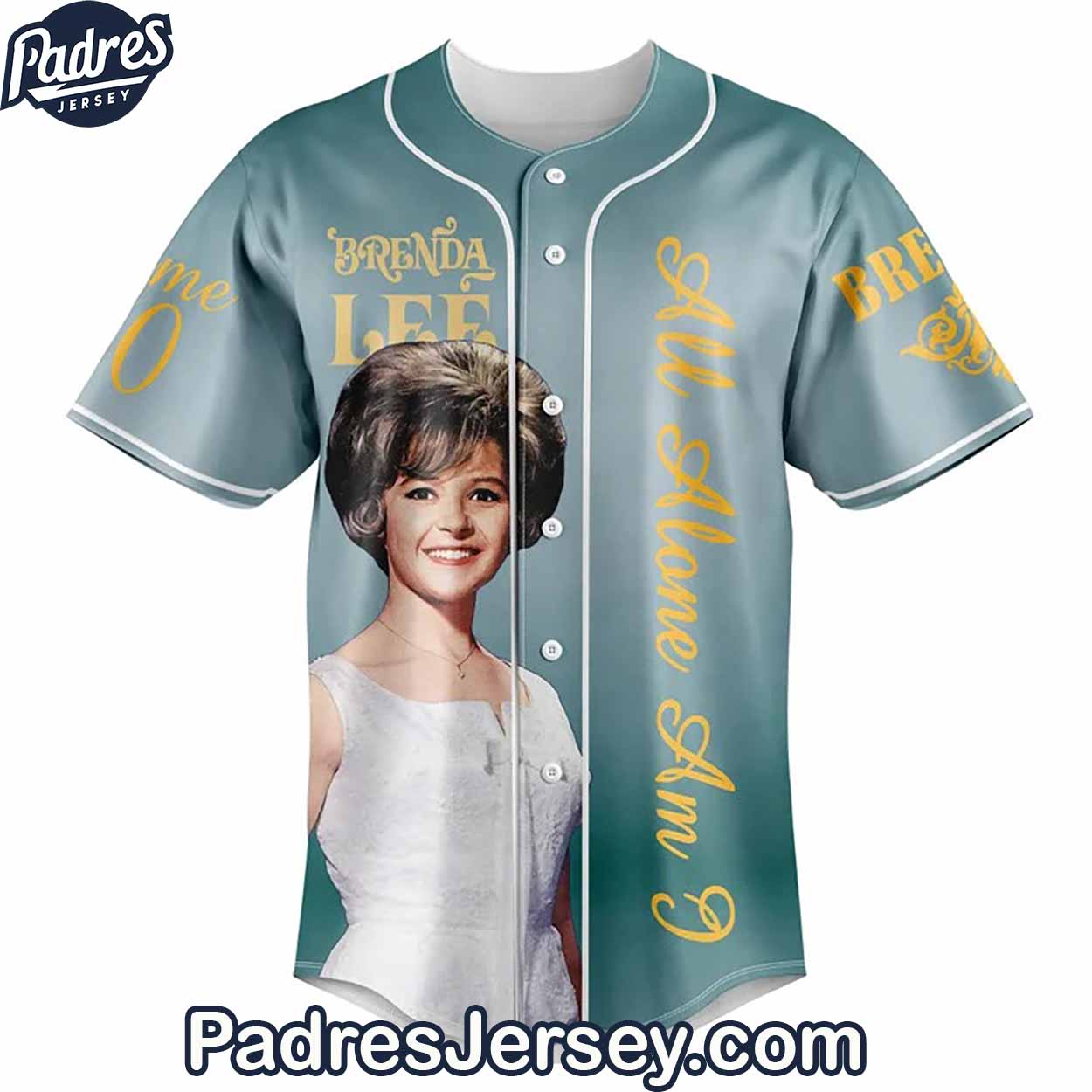 Brenda Lee Baseball Jersey Outfit - Custom Name - Padres Jersey Oasis: Elevate Your Baseball Style Game