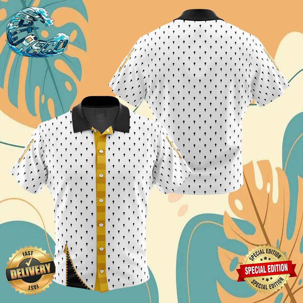 Bruno Bucciarati Jojoâ€™s Bizarre Adventure Button Up Anime Ape Hawaiian Shirt