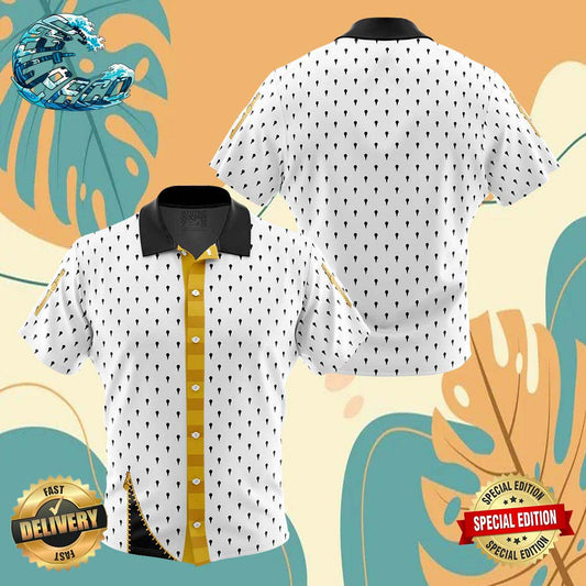Bruno Bucciarati Jojoâ€™s Bizarre Adventure Button Up Anime Ape Hawaiian Shirt