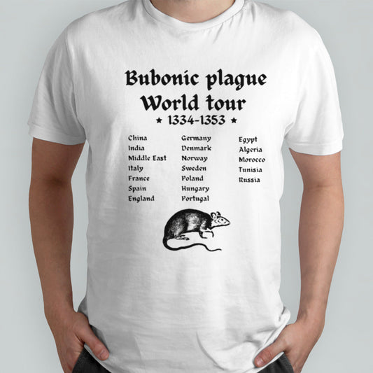 Bubonic plague world tour 1334 1353 shirts