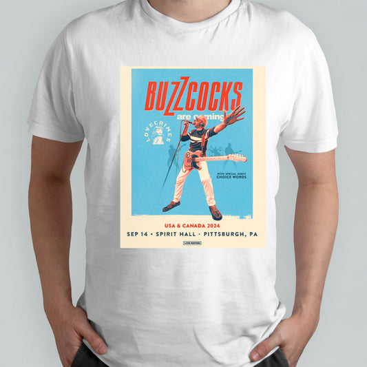Buzzcocks Are Coming 2024 Tour  shirt