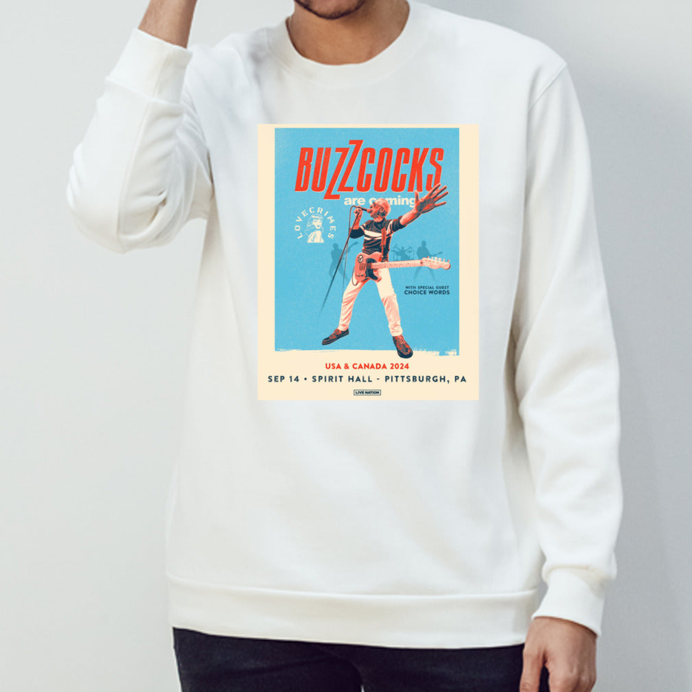 Buzzcocks Are Coming 2024 Tour  shirt