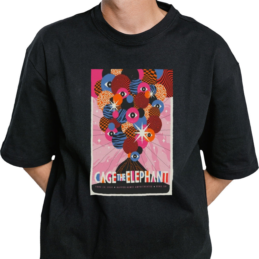 Cage The Elephant Neon Pill Tour 2024 Bend, OR Poster Shirt