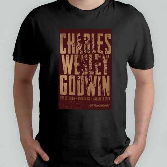 Charles Wesley Godwin Wichita, KS Tour 2024 Poster Shirt