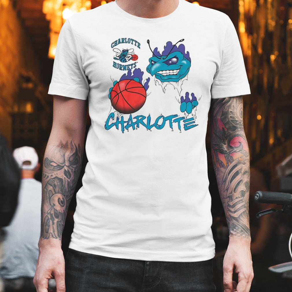 Charlotte Hornets 90s Vintage Basketball shirt