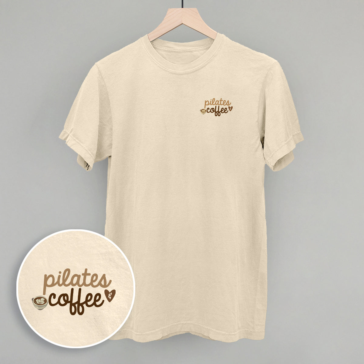 Pilates and Coffee (Left Chest)