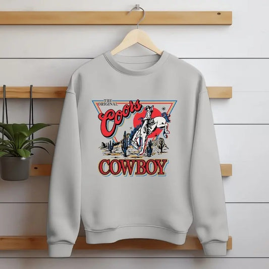 Coors Cowboy Sweatshirt, Coors Rodeo 90s Cowboy T-Shirt, Coors Original Cowboy T-shirt, Western Shirt, Cowboy Killer Shirt, Unisex vintage T-shirt, sweater and Hoodie cotton shirt