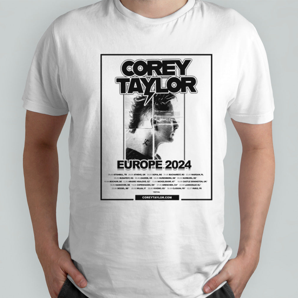 Corey Taylor Rock Tour Europe 2024 Start From May 26th At Istanbul Shirts