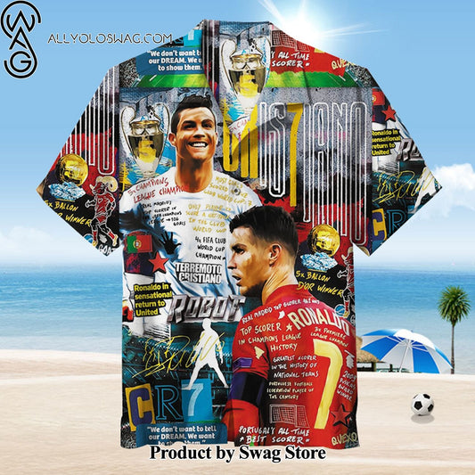 Cristiano Ronaldo Beach Holiday Hawaiian Shirt