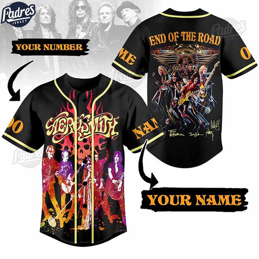 Custom Aerosmith End Of The Road Baseball Jersey - Padres Jersey Oasis: Elevate Your Baseball Style Game
