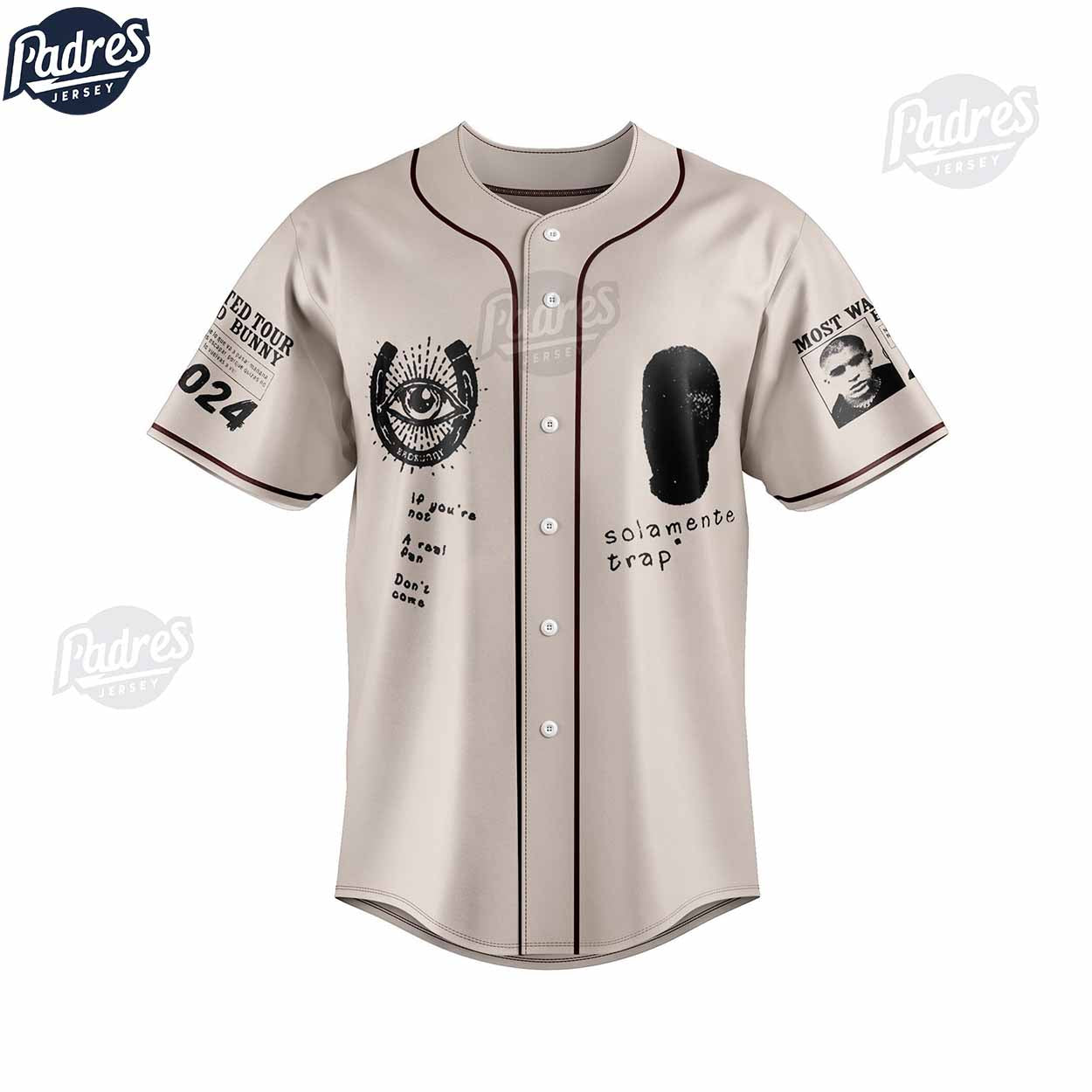 Custom Bad Bunny 2024 Baseball Jersey - Padres Jersey Oasis: Elevate Your Baseball Style Game