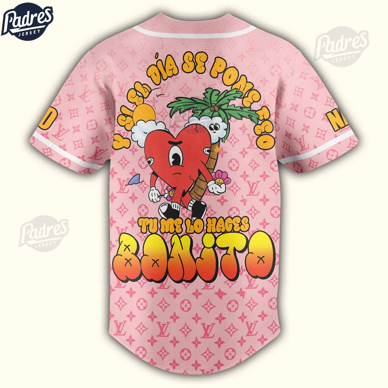 Custom Bad Bunny Lv baseball Jersey - Padres Jersey Oasis: Elevate Your Baseball Style Game