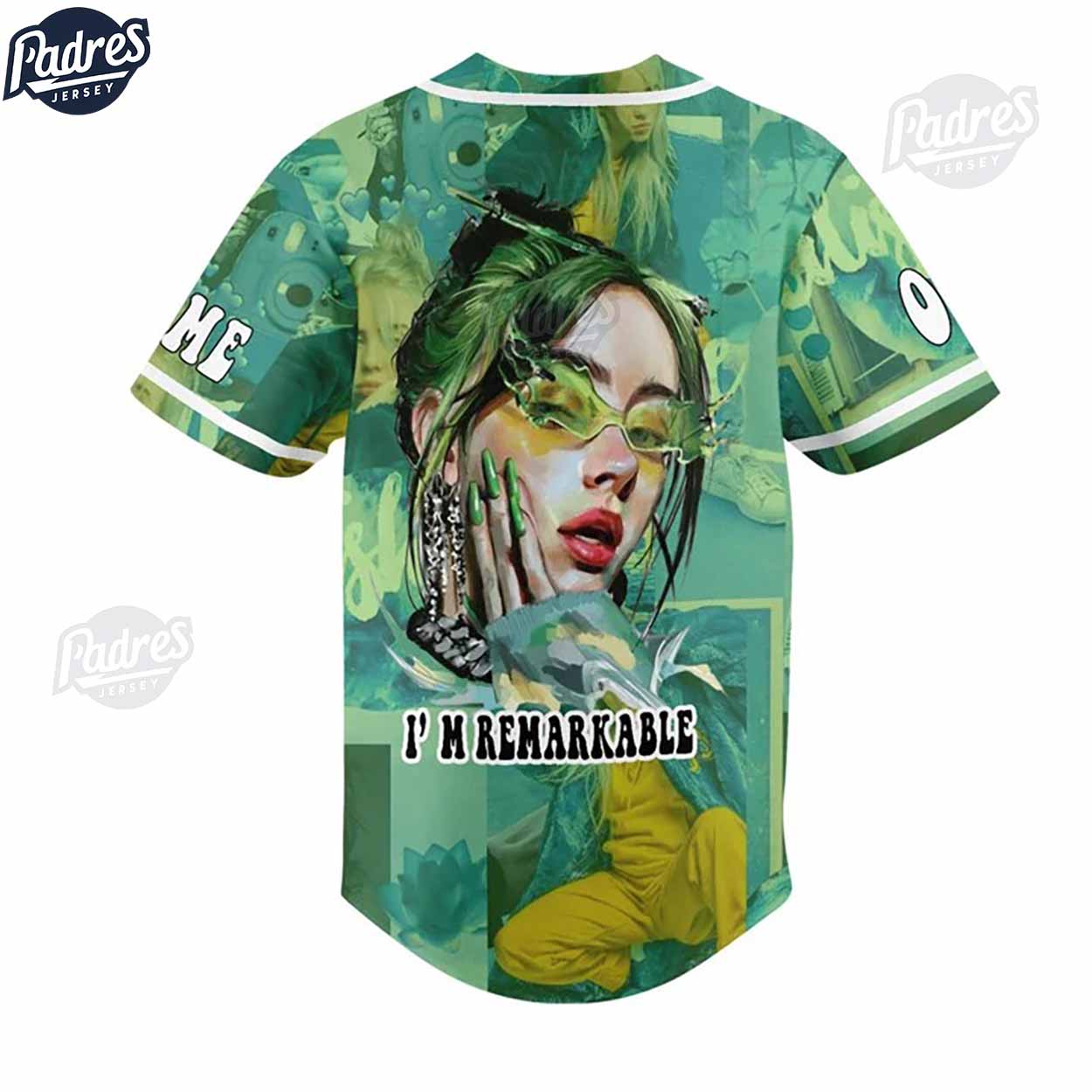 Custom Billie Eilish Baseball Jersey - Padres Jersey Oasis: Elevate Your Baseball Style Game