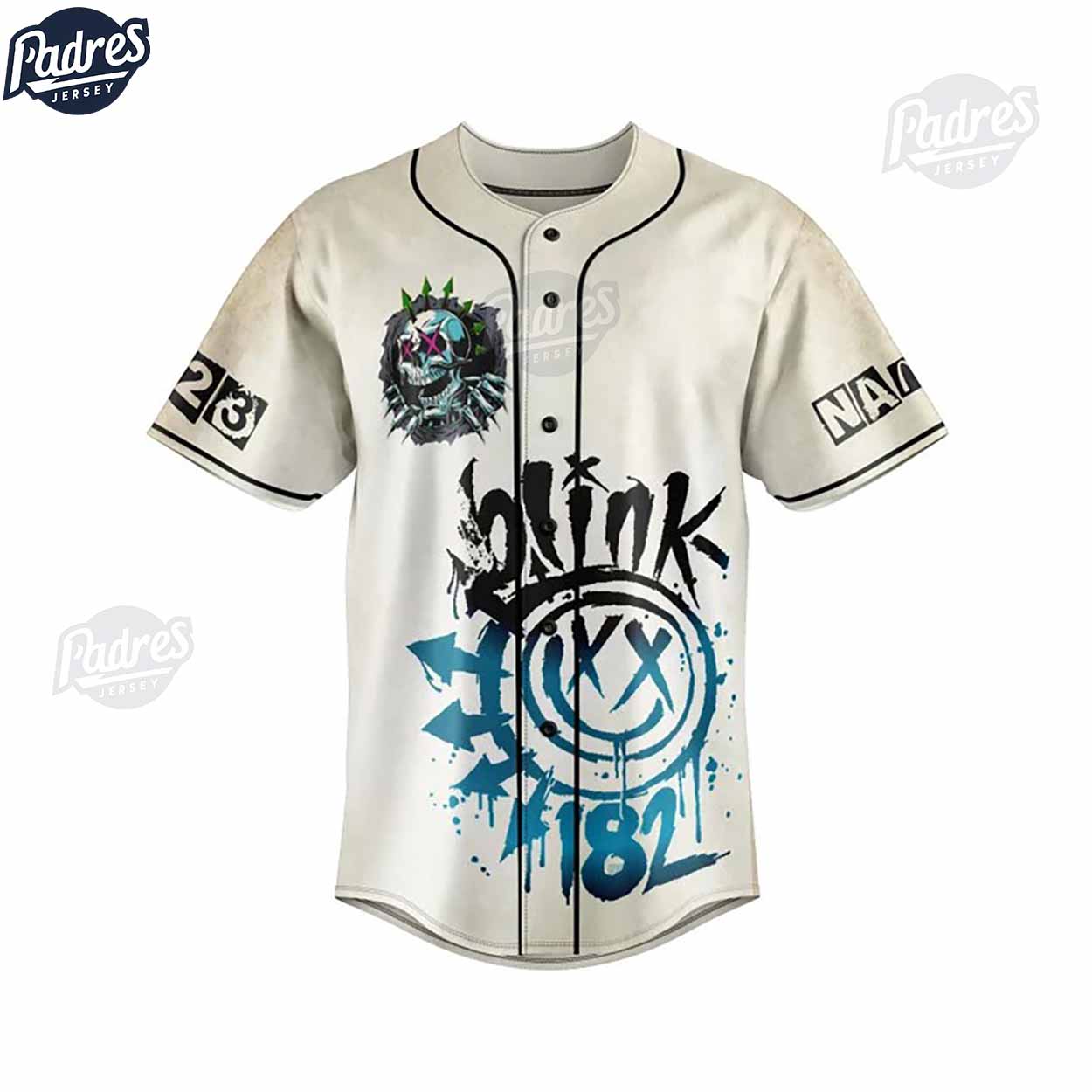 Custom Blink-182 Butterfly Baseball Jersey Style - Padres Jersey Oasis: Elevate Your Baseball Style Game