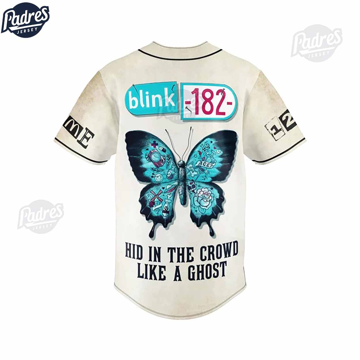 Custom Blink-182 Butterfly Baseball Jersey Style - Padres Jersey Oasis: Elevate Your Baseball Style Game