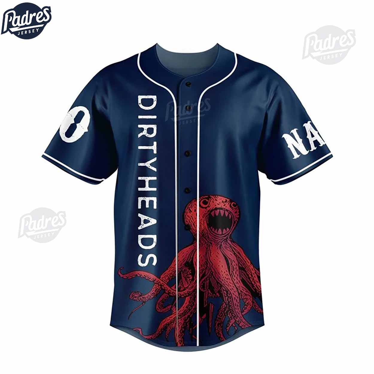 Custom Dirty Heads Band Baseball Jersey Style - Padres Jersey Oasis: Elevate Your Baseball Style Game