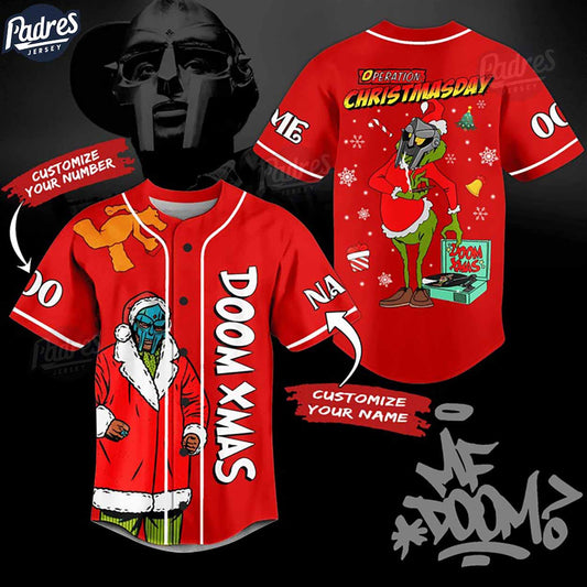 Custom Doom Xmas Operation Christmas Day Baseball Jersey - Padres Jersey Oasis: Elevate Your Baseball Style Game