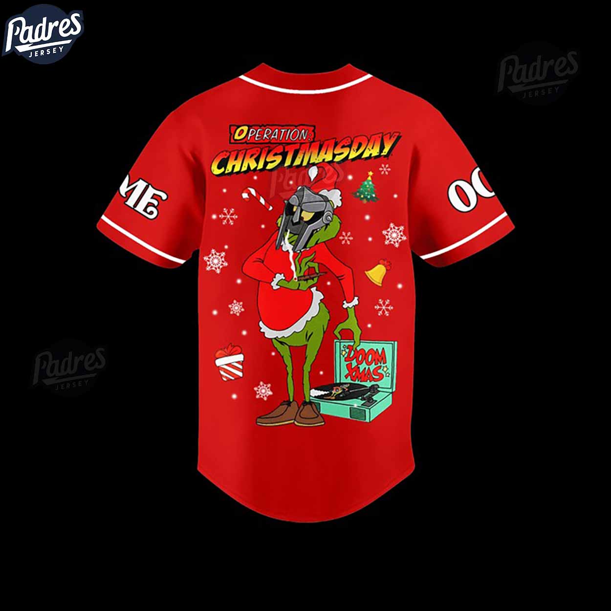 Custom Doom Xmas Operation Christmas Day Baseball Jersey - Padres Jersey Oasis: Elevate Your Baseball Style Game