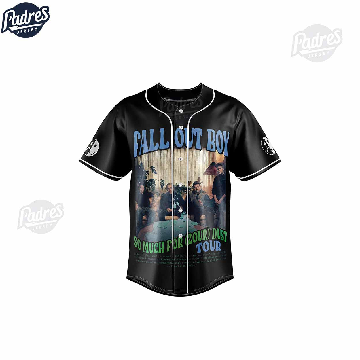 Custom Fall Out Boy 2024 Tour Baseball Jersey - Padres Jersey Oasis: Elevate Your Baseball Style Game