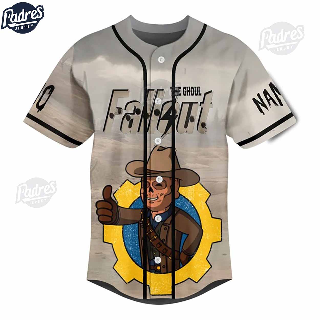 Custom Fallout The Ghoul Baseball Jersey - Padres Jersey Oasis: Elevate Your Baseball Style Game
