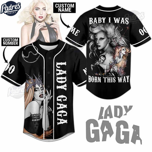 Custom Lady Gaga Baby I Was Born This Way Baseball Jersey - Padres Jersey Oasis: Elevate Your Baseball Style Game