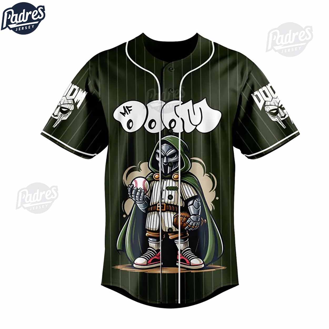 Personalized MF DOOM Baseball Jersey Style - Padres Jersey Oasis: Elevate Your Baseball Style Game