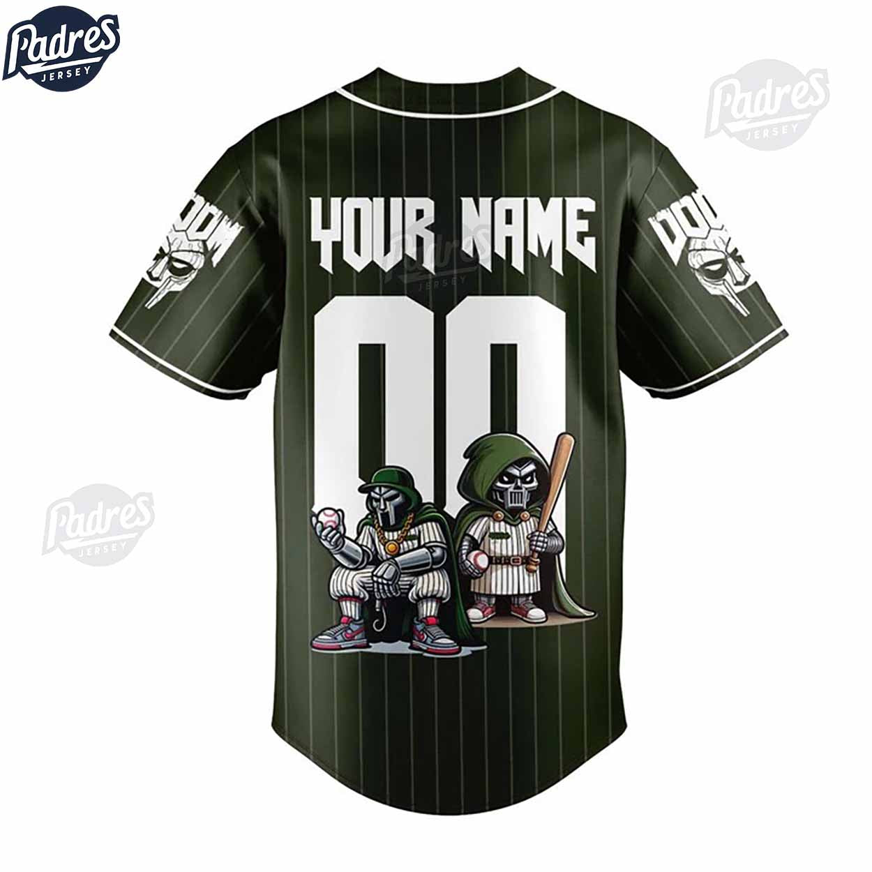 Personalized MF DOOM Baseball Jersey Style - Padres Jersey Oasis: Elevate Your Baseball Style Game