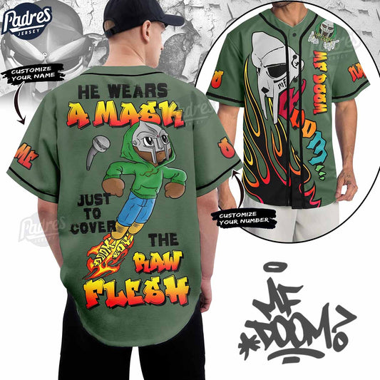 Custom MF DOOM Mask Baseball Jersey - Padres Jersey Oasis: Elevate Your Baseball Style Game