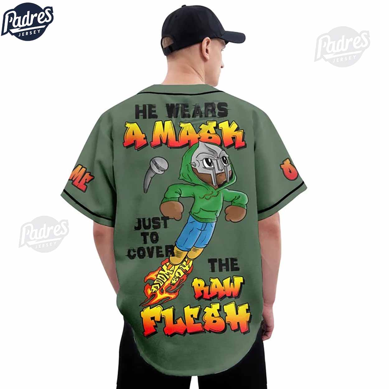 Custom MF DOOM Mask Baseball Jersey - Padres Jersey Oasis: Elevate Your Baseball Style Game